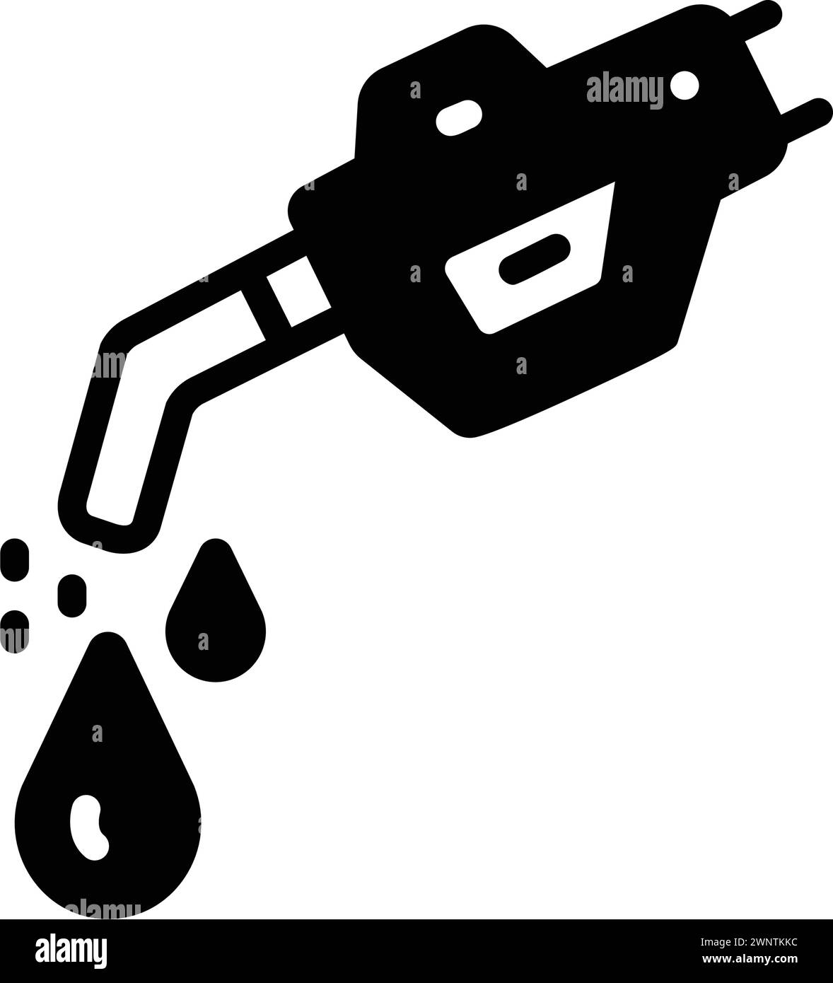 Icône pour essence, carburant, buse, station d'essence, pompe Illustration de Vecteur