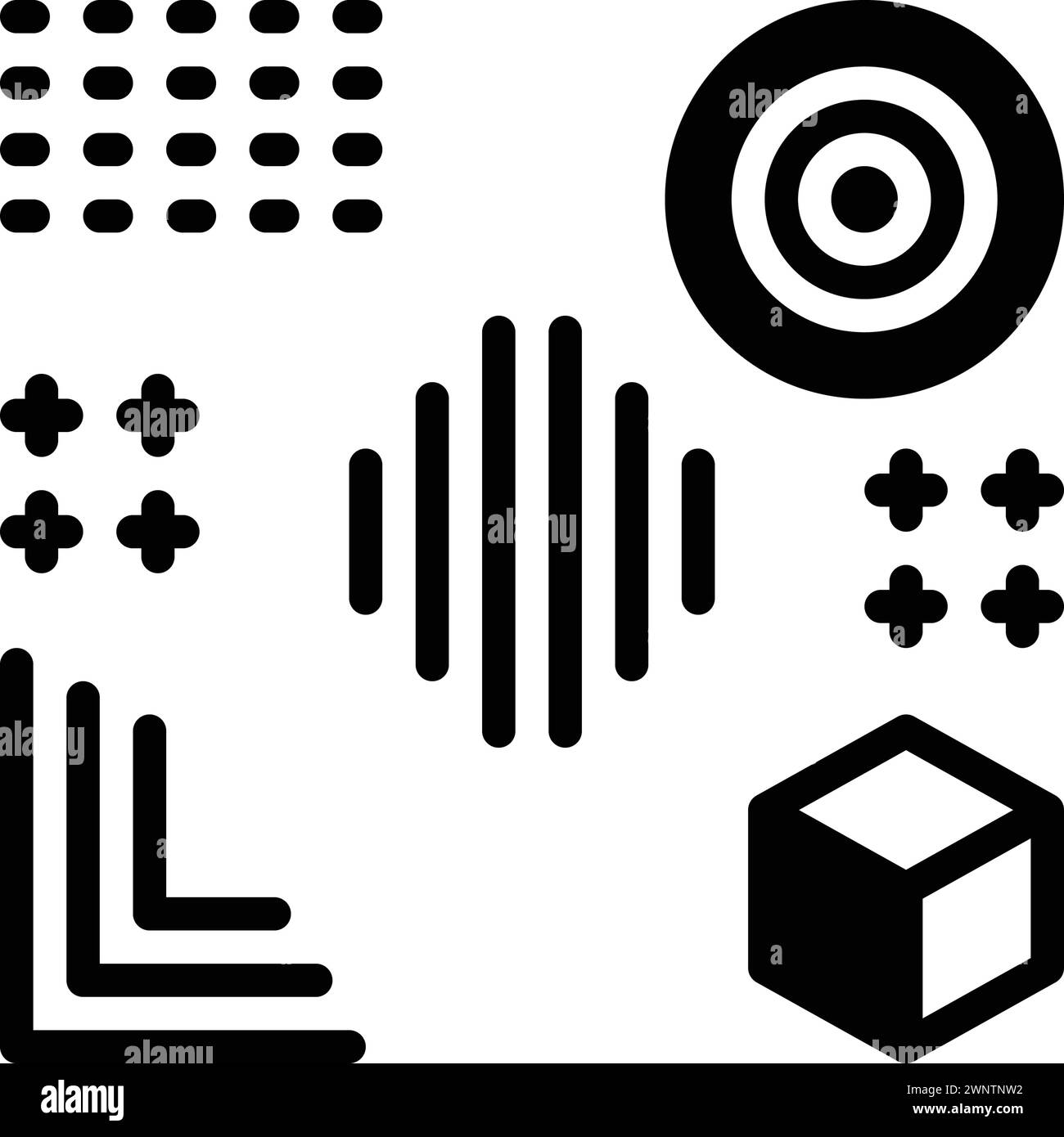 Icône pour élément,composant Illustration de Vecteur