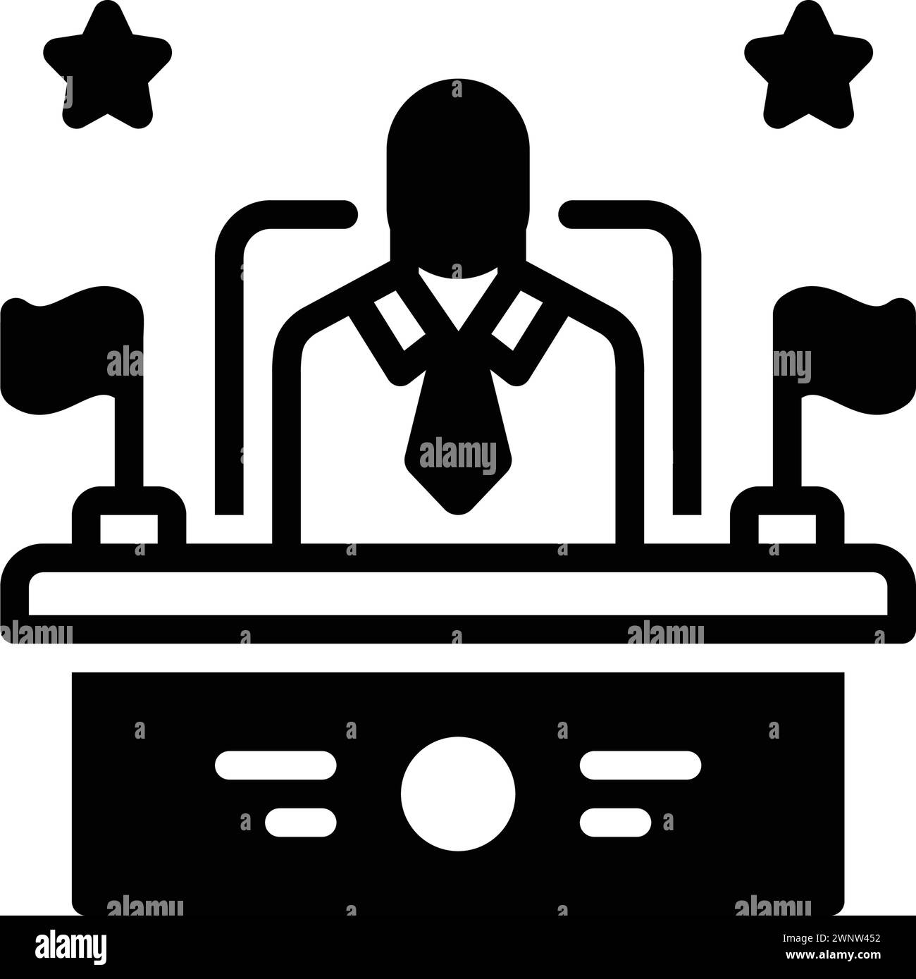 Icône pour collecteur, porteur de bureau Illustration de Vecteur