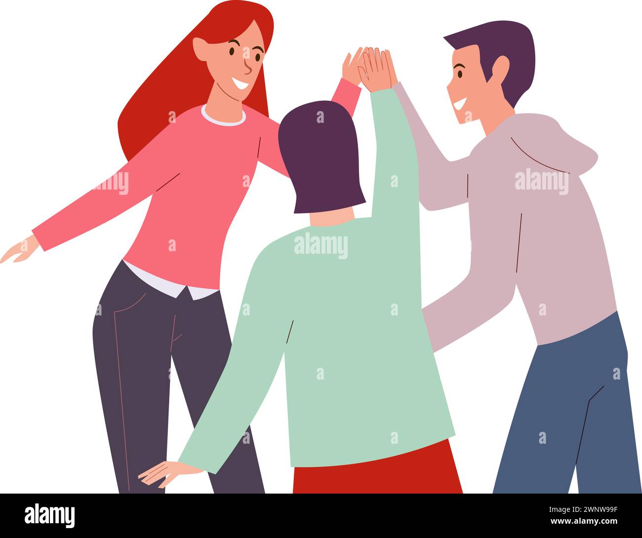 Salutation Informelle Salutation informelle Banque d'images vectorielles - Alamy