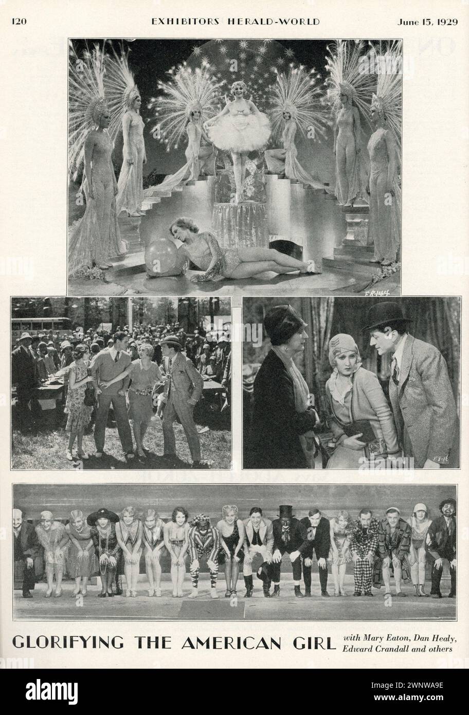 MARY EATON dans FLORENZ ZIEGFELD'S GLORIFYING THE AMERICAN GIRL 1929 réalisateur MILLARD WEBB Story J. P. McEvoy et Millard Webb Paramount Pictures Banque D'Images