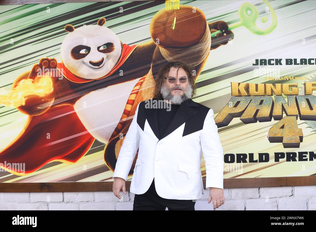 Los Angeles, États-Unis. 03 mars 2024. Jack Black à la première de 'Kung Fu Panda 4' qui a eu lieu à l'AMC 14, The Grove, Los Angeles, CA, le 3 mars, 2024. crédit photo : Joseph Martinez/PictureLux crédit : PictureLux/The Hollywood Archive/Alamy Live News Banque D'Images