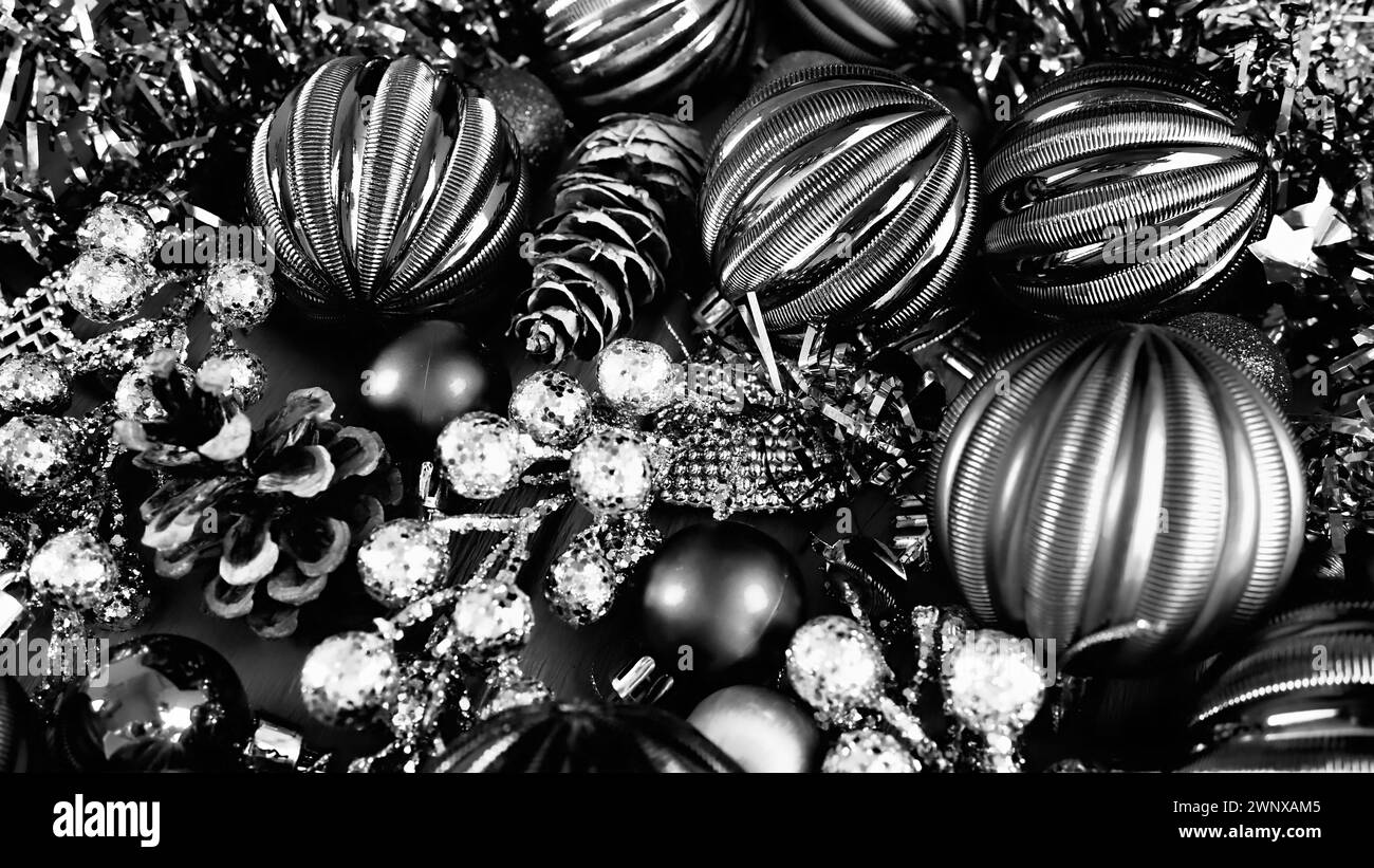 Joyeux 2025 Banque d'images noir et blanc - Alamy