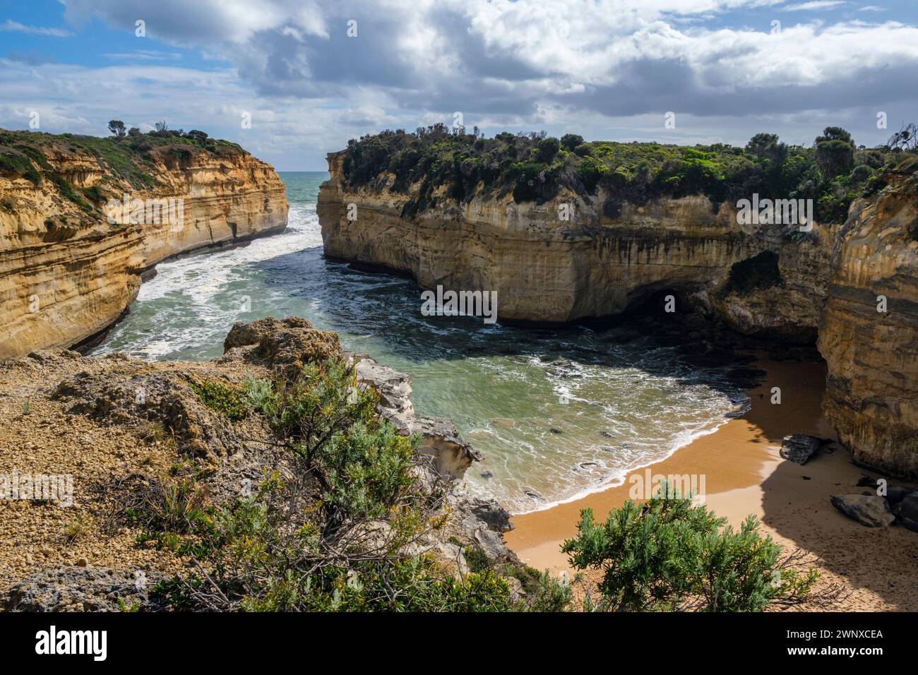 Loch ARD gorge, parc national de Port Campbell, Great Ocean Road, Victoria Australie Banque D'Images