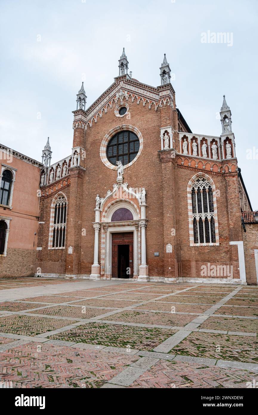 Venise, Italie- 25 février 2023 : L'église de Madonna dell'Orto à Venise Italie. Banque D'Images