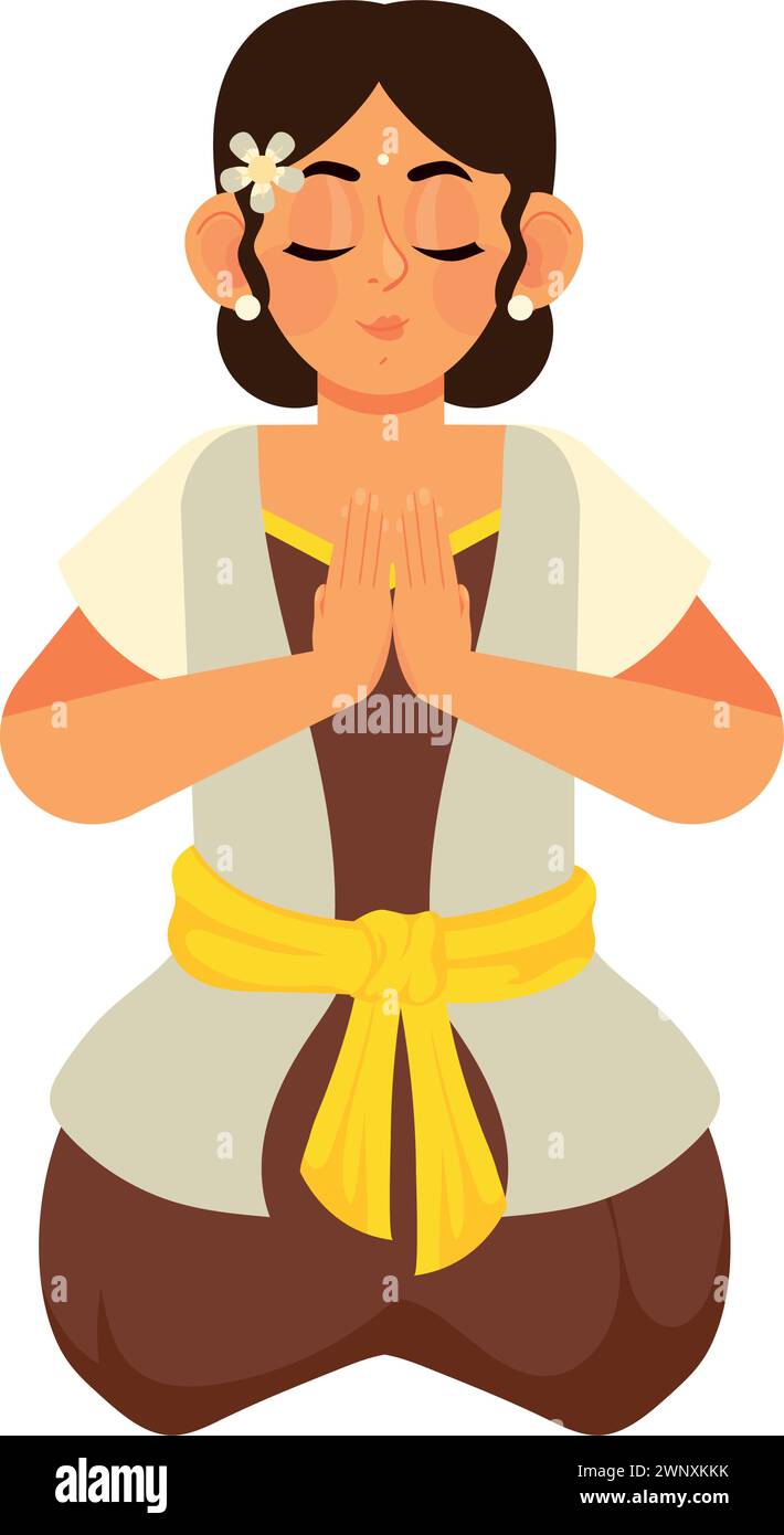 nyepi balinaise Illustration de Vecteur