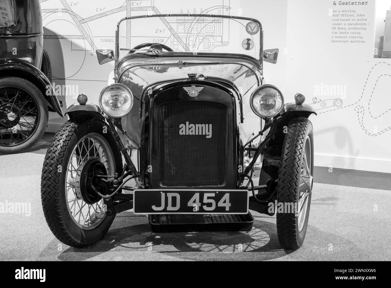 Sparkford.Somerset.United Kingdom.January 7th 2024.A 1931 Austin 7 special est exposé au Haynes Motor Museum à Somerset Banque D'Images