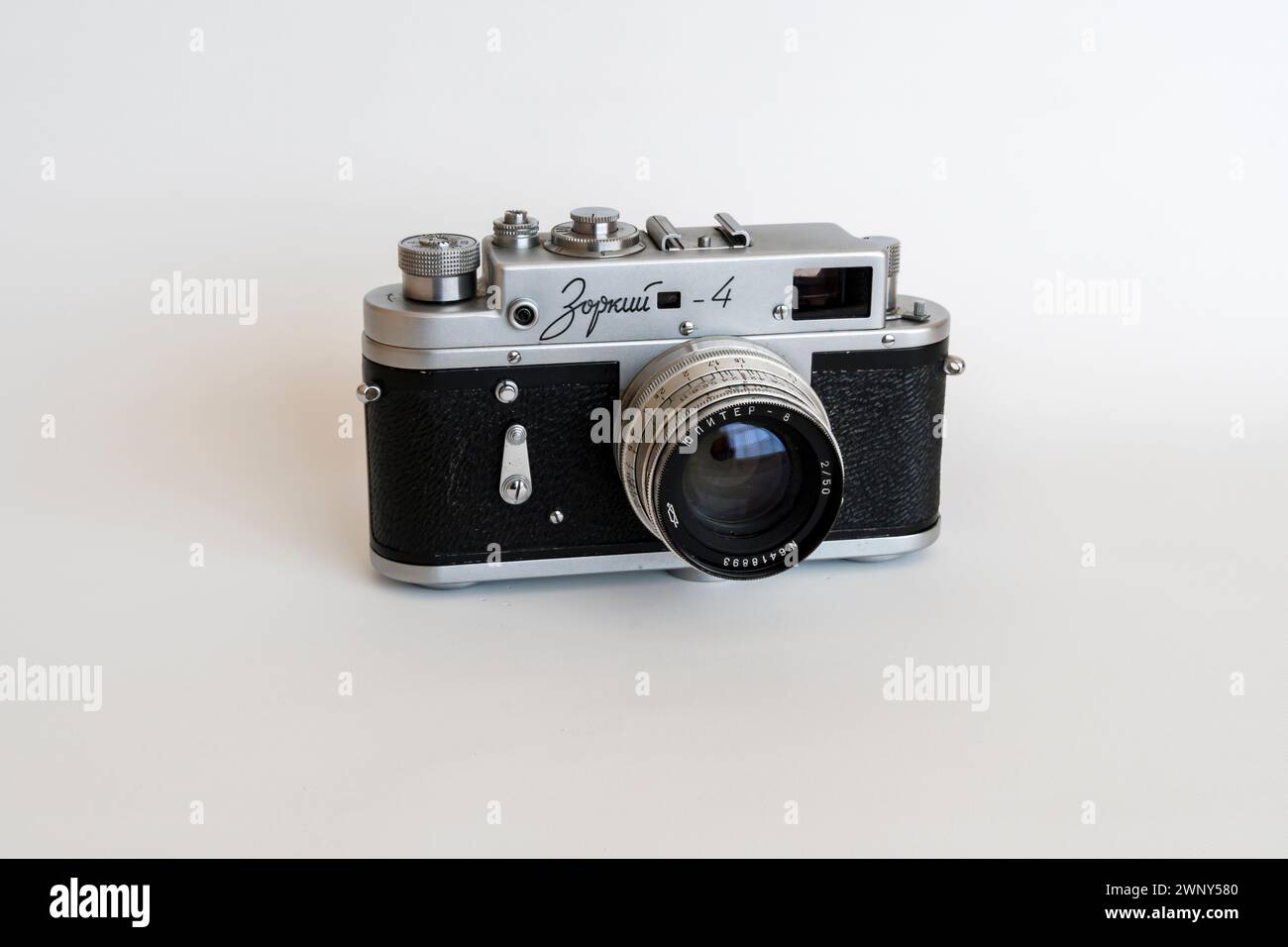 Appareil photo télémétrique Zorki 4 35mm Banque D'Images