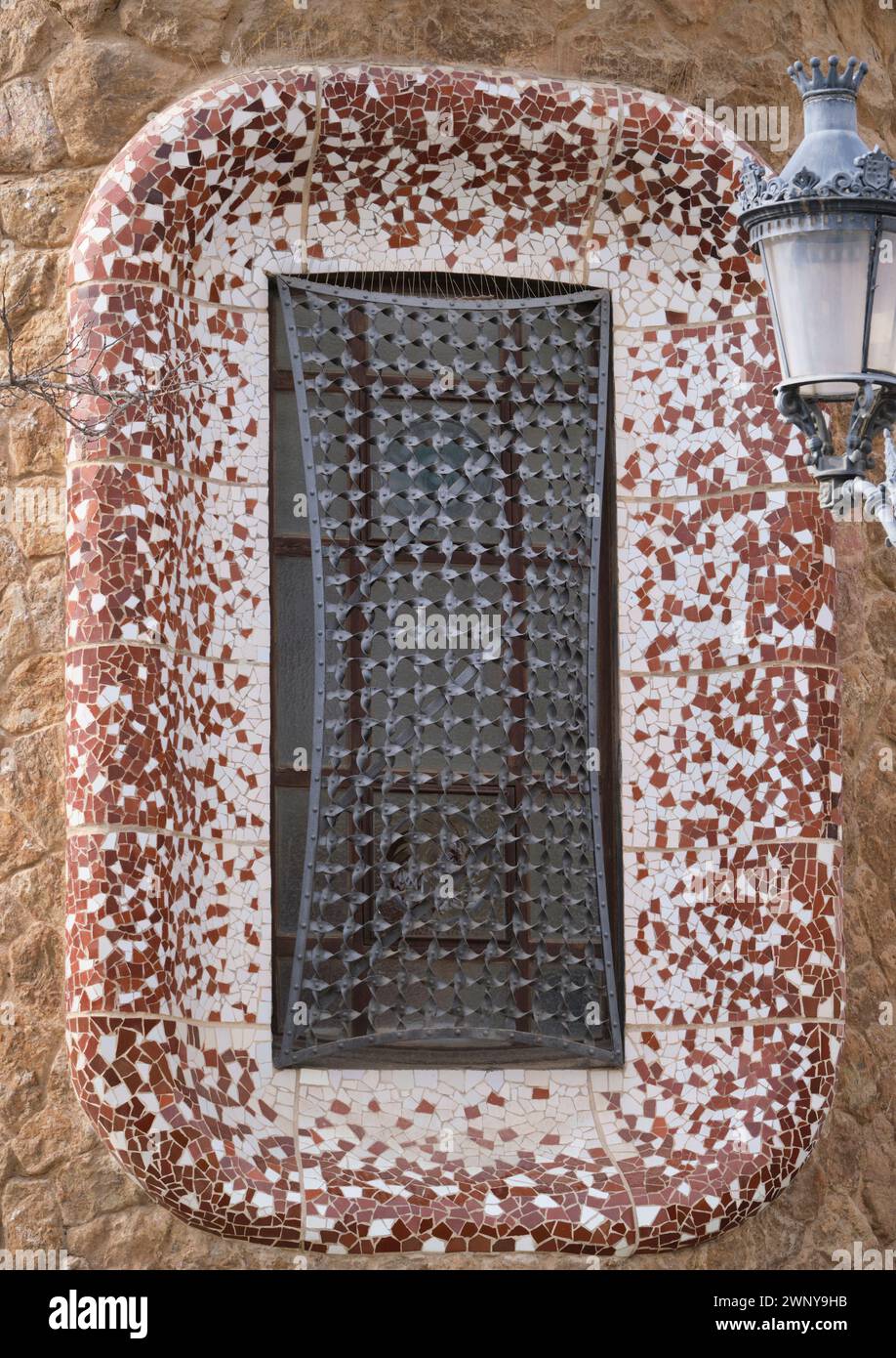 Park Guell le parc le plus célèbre de Barcelone Banque D'Images