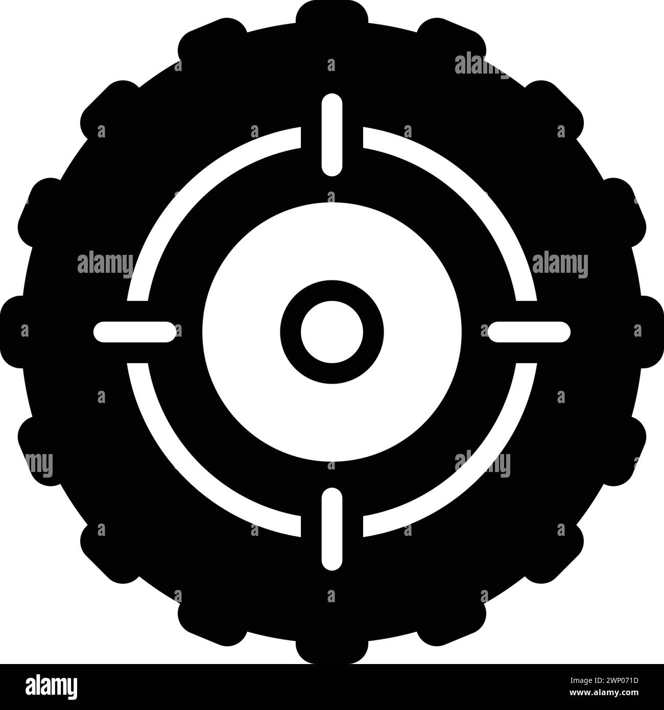 Icône pour cible, précis Illustration de Vecteur