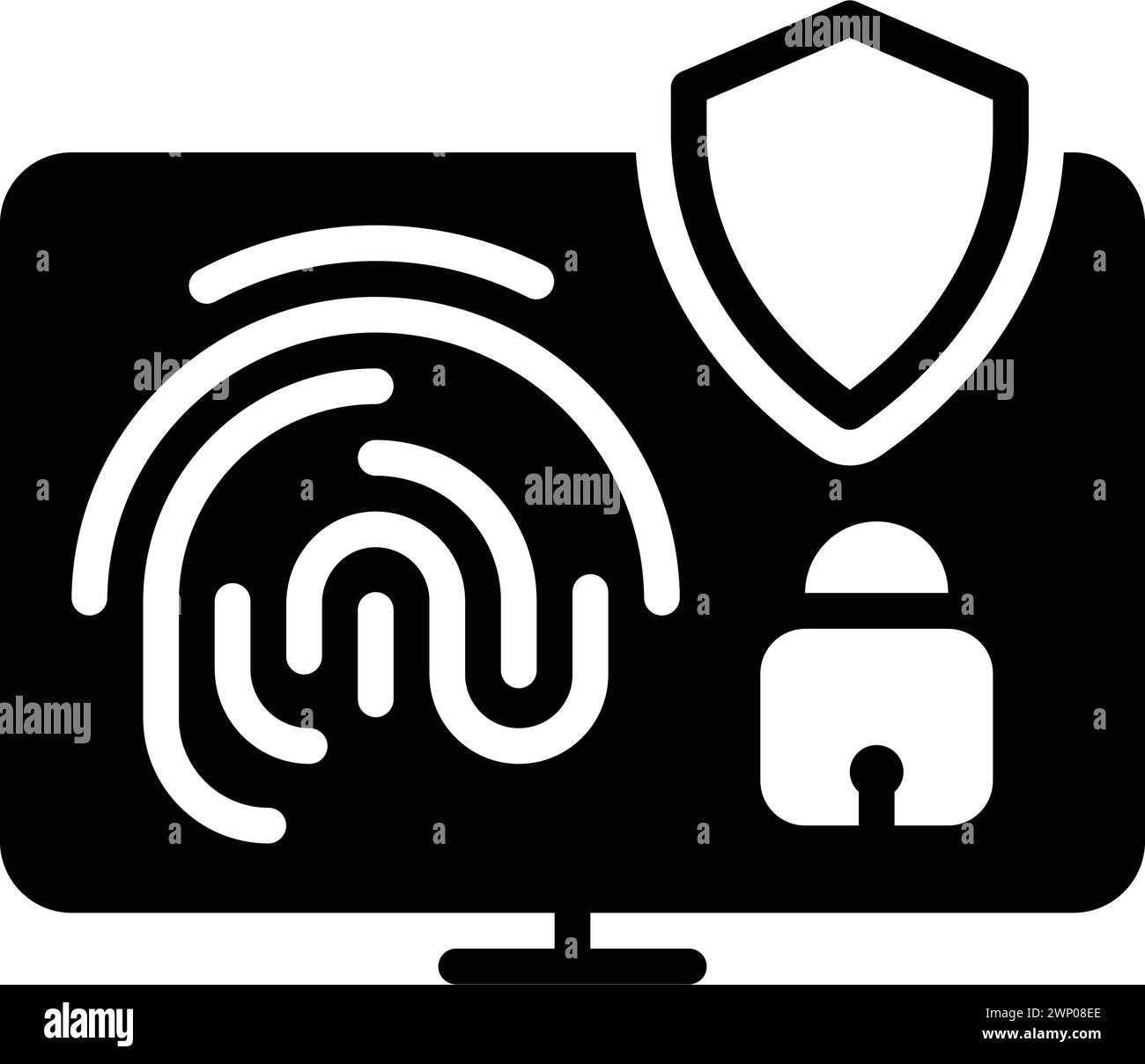 Icône pour la sécurité, la protection Illustration de Vecteur