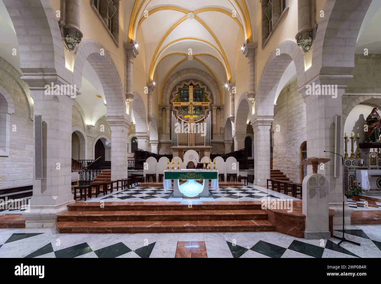 Église Sainte-Catherine, Bethléem, Cisjordanie, Palestine Banque D'Images