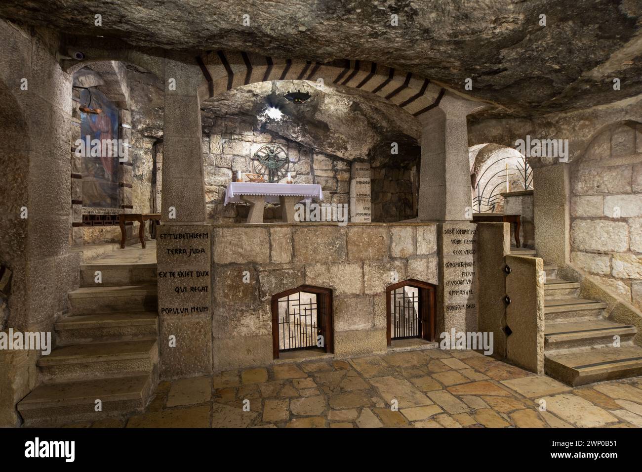 Église Sainte-Catherine, Bethléem, Cisjordanie, Palestine Banque D'Images