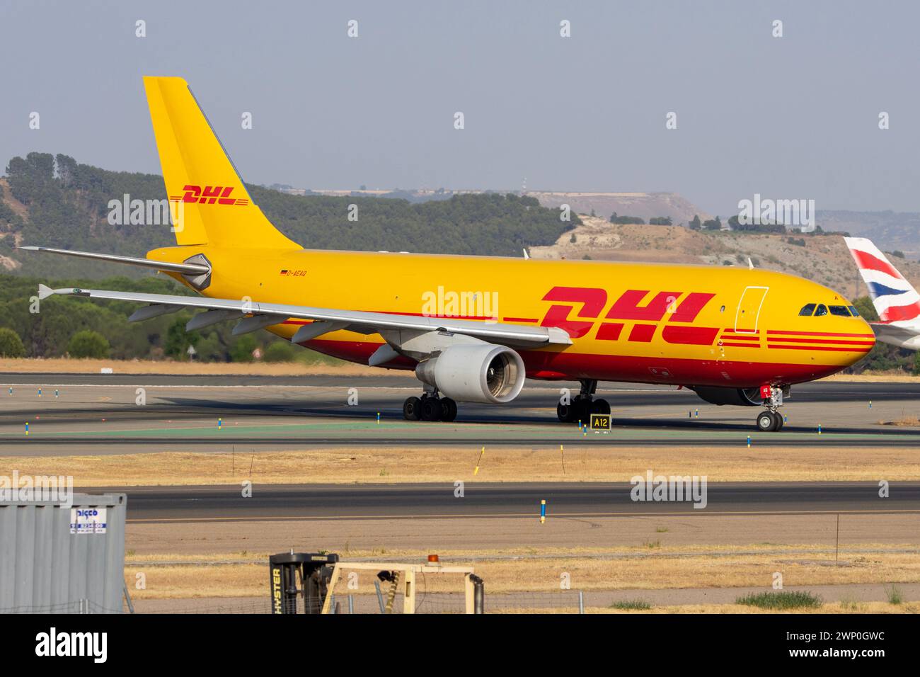 Avion cargo aérien DHL Banque D'Images