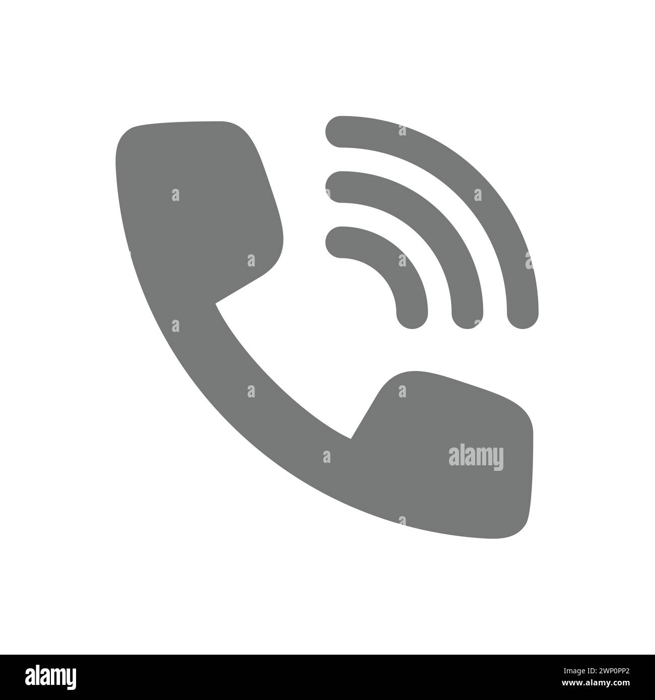 Icône de téléphone ou de vecteur de téléphone. Symbole de contact et d'appel. Illustration de Vecteur