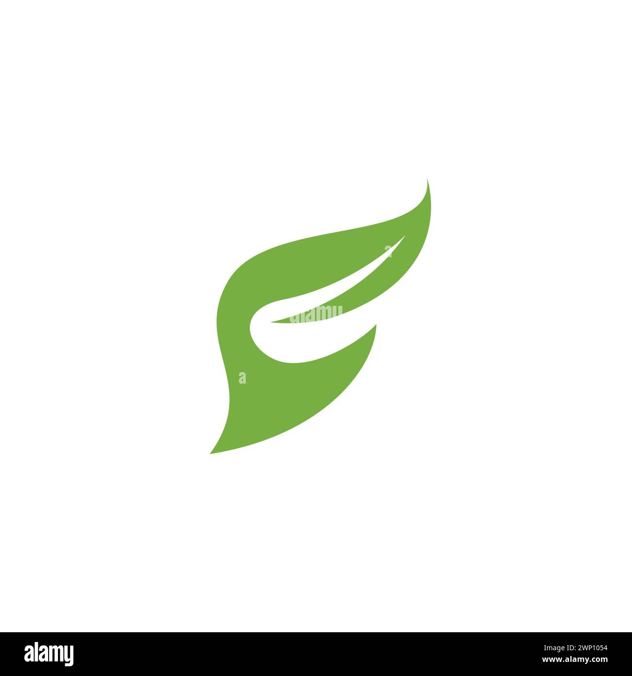 Logo G Leaf nature. Icône lettre G. Illustration de Vecteur