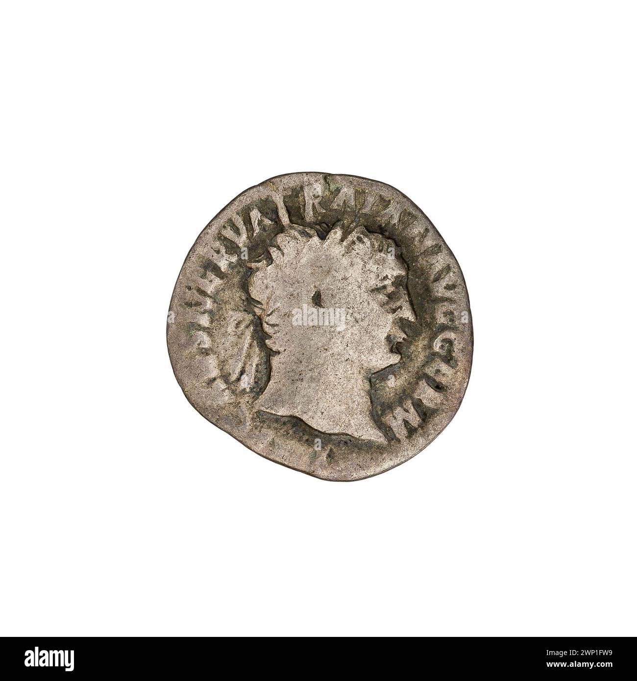 Denarius ; 101-102 (101-00-00-102-00-00);Wiktoria (personnification), brindilles, têtes, ailes, couronnes laurel Banque D'Images