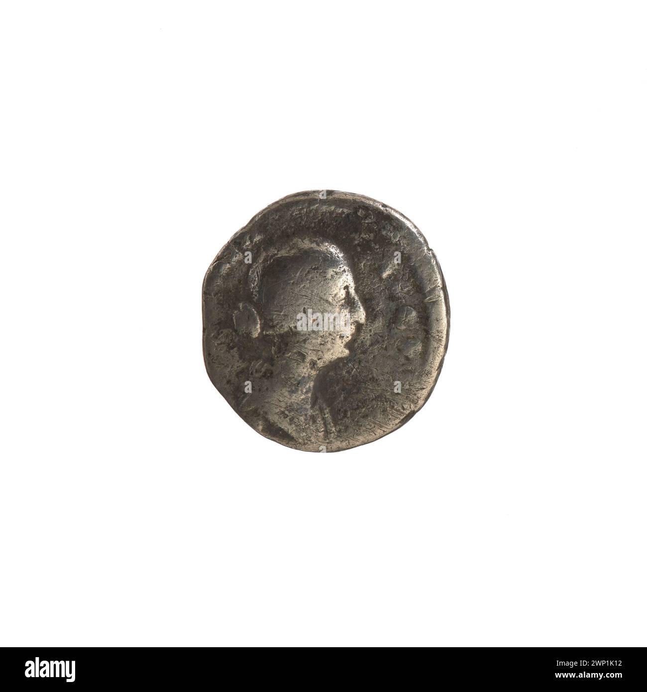 Denarius ; Faustina Younger (VERS 130-176, impératrice romaine 161-176) ; (0-00-00-0-00-00); Banque D'Images