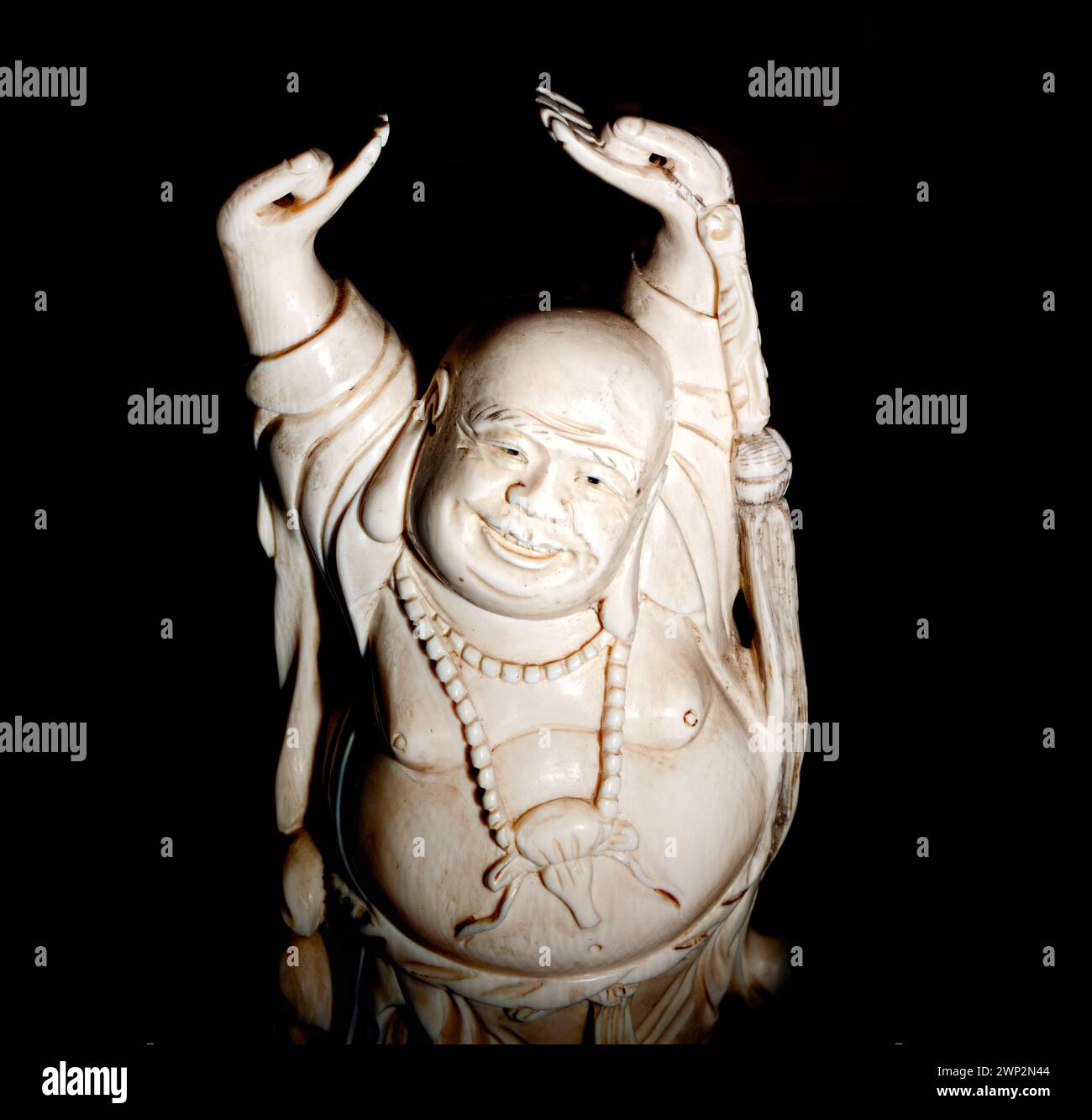 Statue de Bouddha en ivoire Banque D'Images