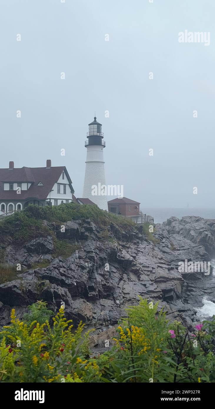 Le phare de Portland à Portland, Maine, États-Unis Banque D'Images