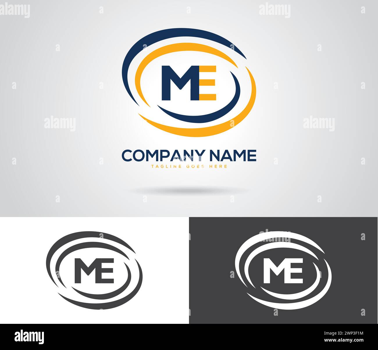 ME lettre logo vecteur modèle abstrait M Business logo Design Illustration de Vecteur