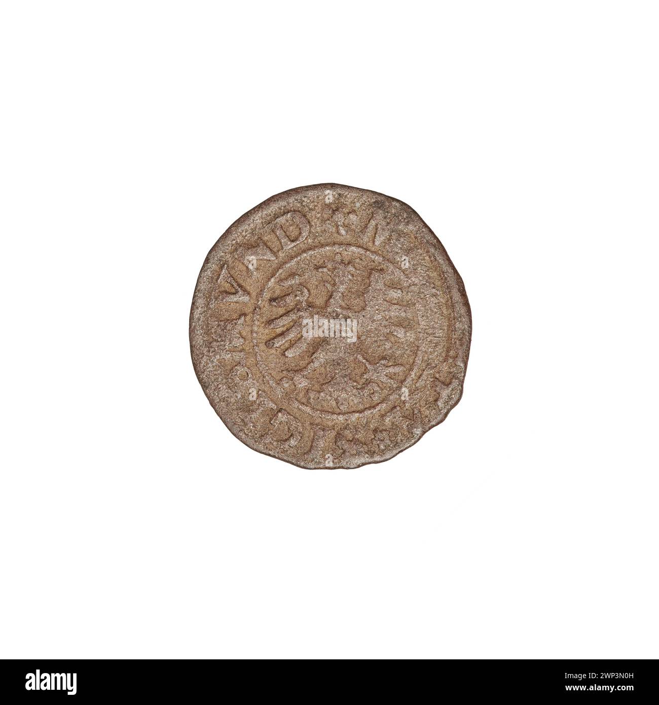Ternar couronne émis sous le règne de Zygmunt i Stary entre 1506 et 1548 en Pologne. Banque D'Images
