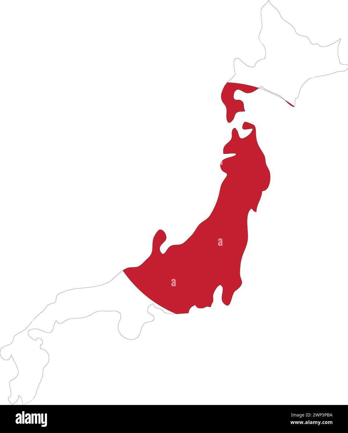 Drapeau du Japon carte du Japon, carte du Japon avec drapeau, carte du pays, Japon avec drapeau, drapeau de la nation Illustration de Vecteur