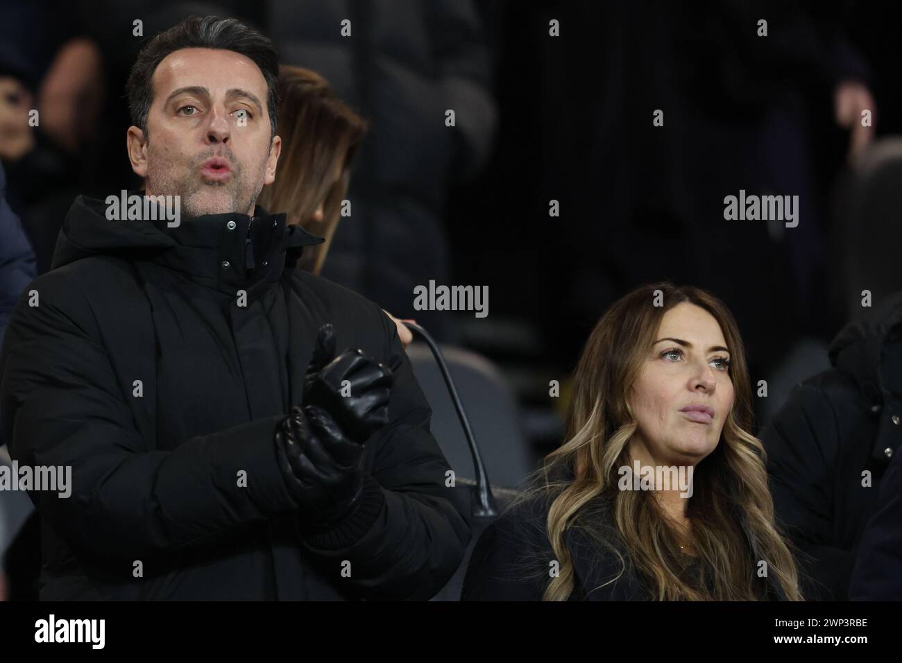 SHEFFIELD, ANGLETERRE - 4 MARS : le directeur sportif d'Arsenal Edu regarde depuis les tribunes lors du match de premier League entre Sheffield United et Arsenal FC à Bramall Lane le 4 mars 2024 à Sheffield, en Angleterre. (Photo MB Media/MB Media) Banque D'Images