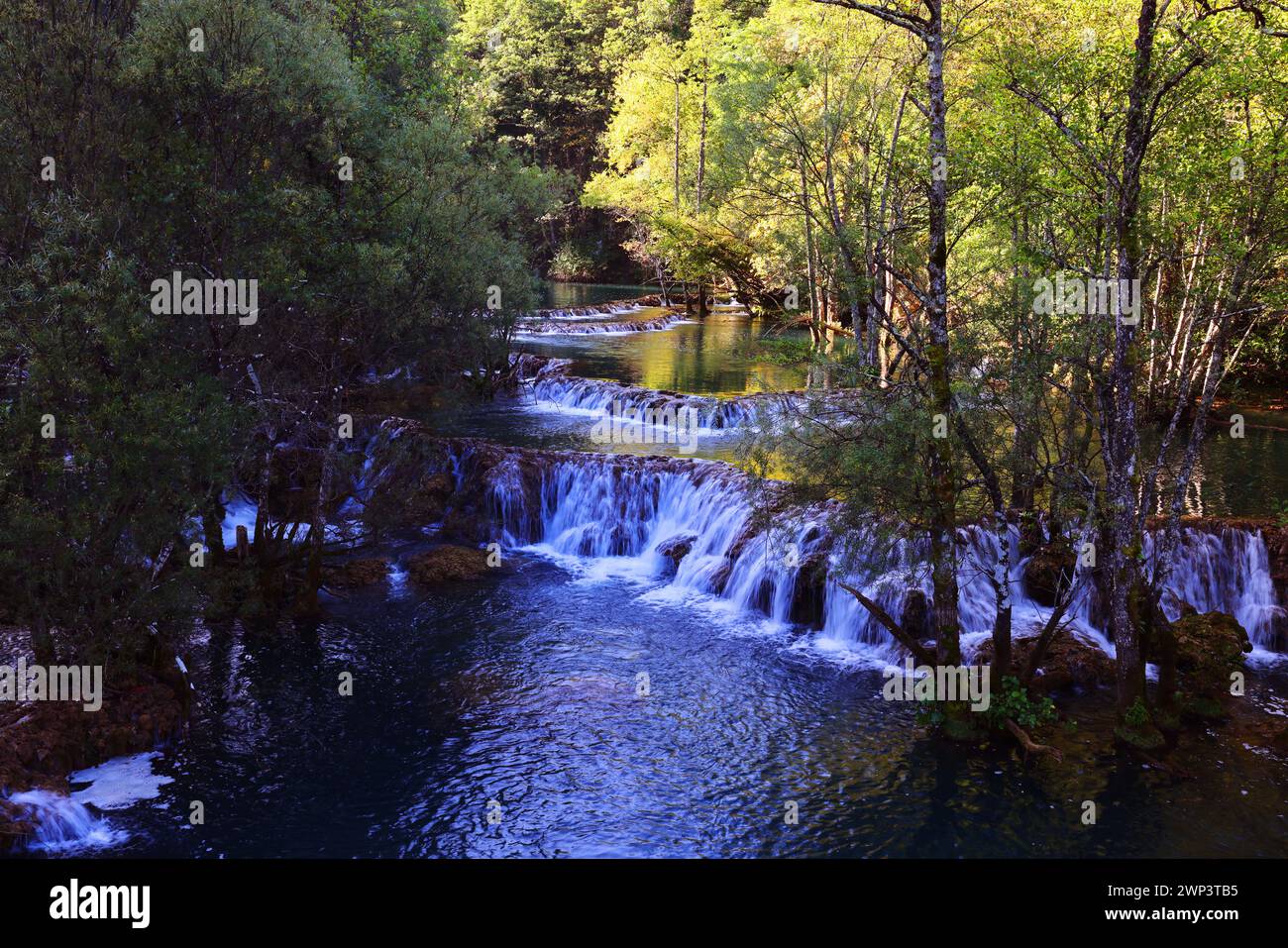 Wasserfall, Martin Brod , Fluss, Flussufer, Una Nationalpark, Bosnien, Bihac, Paradies, Naturschönheit, Una Fluss, Schöner Wasserfall Nationalpark Una Banque D'Images