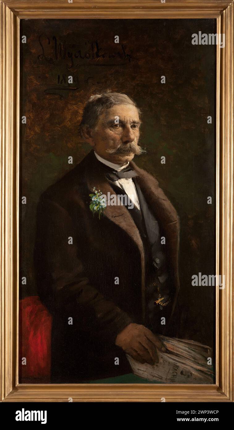 Collection de journaux et de portraits d'hommes achetés, documentant la provenance et l'acquisition historique. Banque D'Images