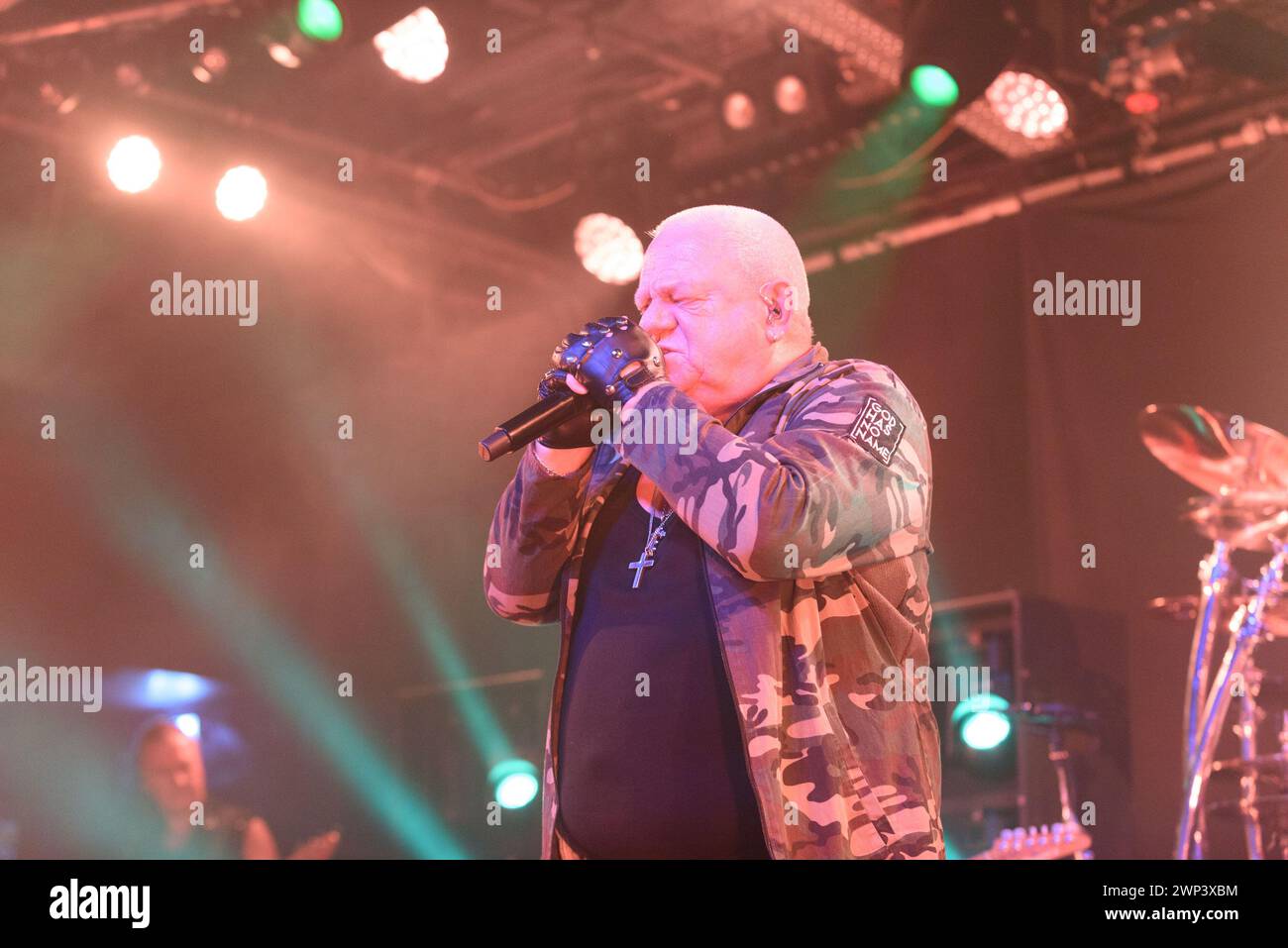 Munich, Allemagne. 03 mars 2024. Munich, Allemagne, 3 mars 2024 : Udo Dirkschneider (chanteur) de l'U.D.O. lors du Touchdown Tour 2024 au Backstage Werk, Munich. (Sven Beyrich/SPP) crédit : photo de presse sportive SPP. /Alamy Live News Banque D'Images