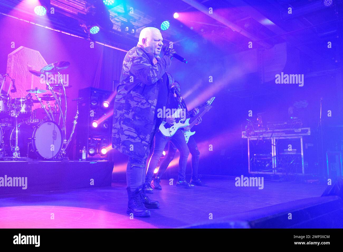 Munich, Allemagne. 03 mars 2024. Munich, Allemagne, 3 mars 2024 : Udo Dirkschneider (chanteur) de l'U.D.O. lors du Touchdown Tour 2024 au Backstage Werk, Munich. (Sven Beyrich/SPP) crédit : photo de presse sportive SPP. /Alamy Live News Banque D'Images