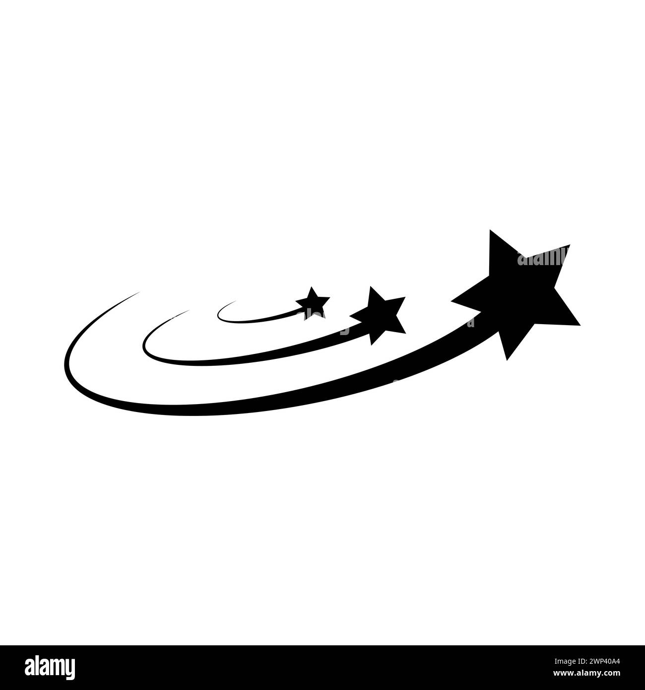 Icône de trace des étoiles. Espace arrière-plan. Icône étoile. Illustration vectorielle. image de stock. SPE 10. Illustration de Vecteur