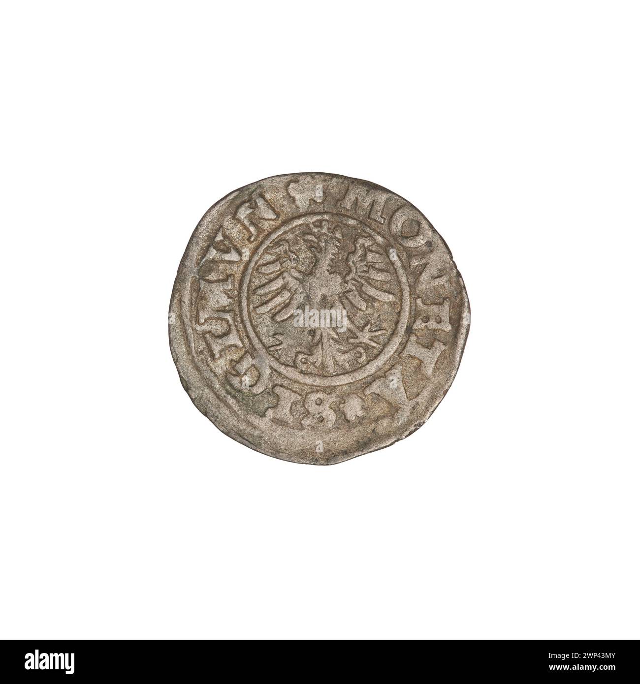 Ternar couronne émis sous le règne de Zygmunt I Stary, roi de Pologne, entre 1506 et 1548. Banque D'Images