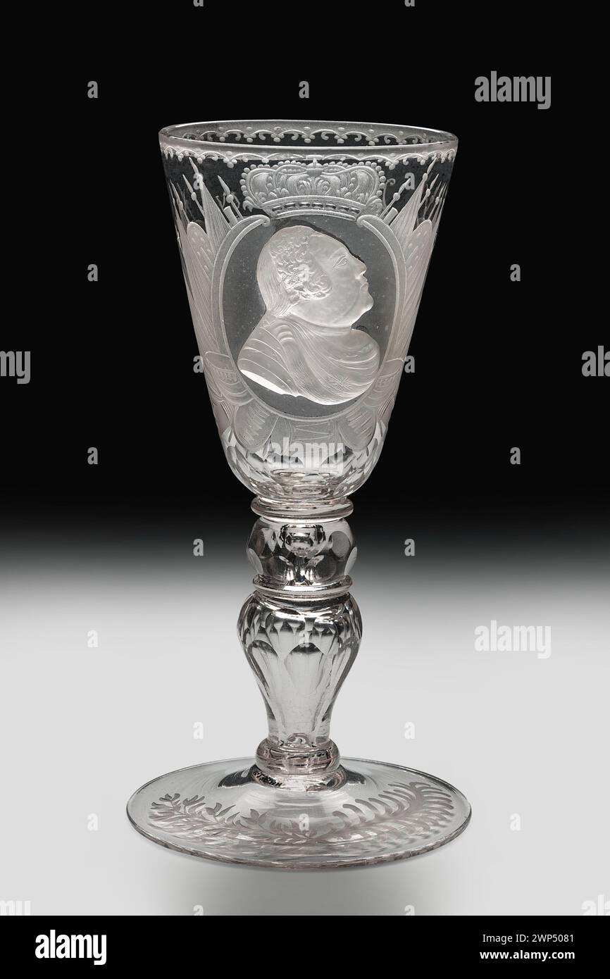 Cup ; 1736-1763 (1736-00-00-1763-00-00);Antoni Jan (1844-1934) - collection, août III (roi polonais - 1696-1763), Strzałecki, Portraits, règles, achat (provenance) Banque D'Images