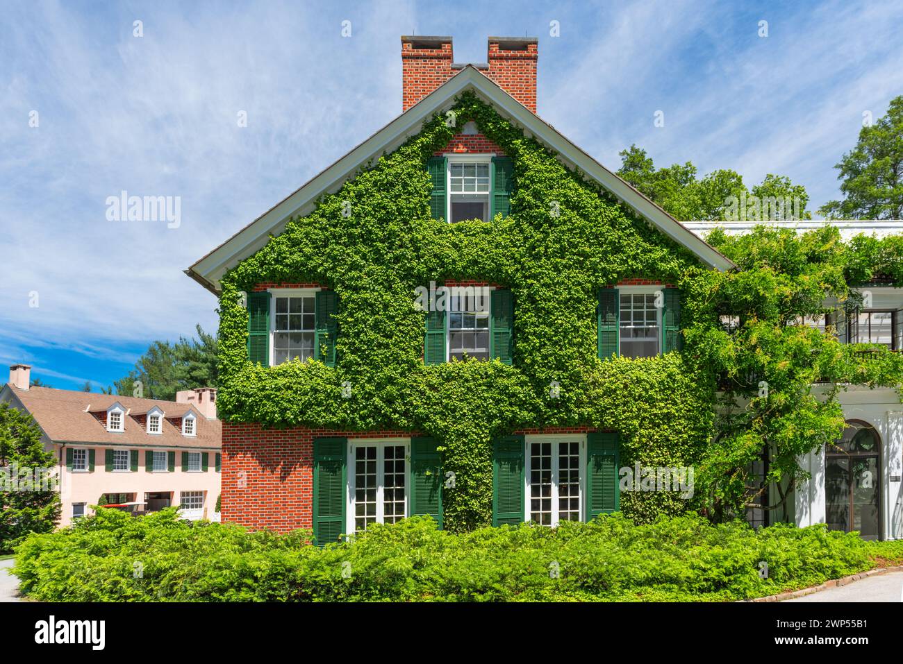 KENNETT SQUARE, PENNSYLVANIE, États-Unis - 10 JUIN 2016 : jardins botaniques Longwood Gardens à la maison Peirce-du Pont. Banque D'Images