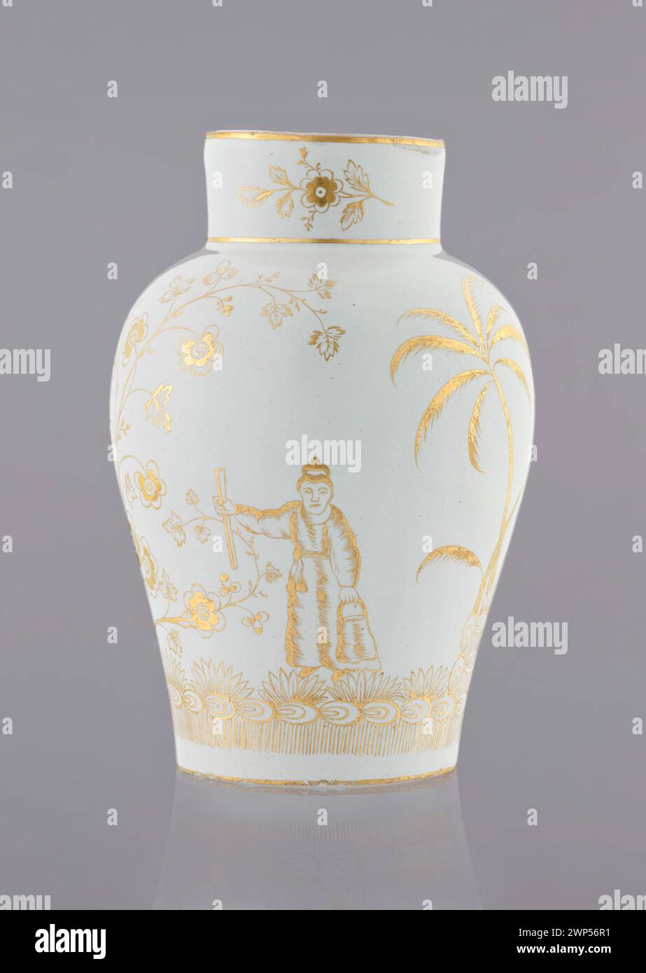 Décoration vase Chinoiseries ; Bielino (Manufaktura Fajansu ; 1779-1800), Wolff, Karol (fl. CA 1800) ; 1780-1795 (1780-00-00-1795-00-00); Banque D'Images