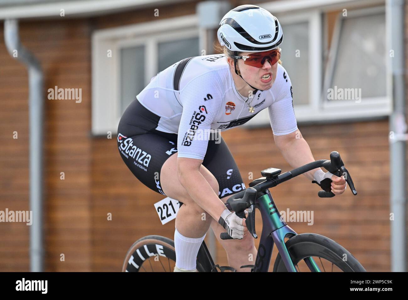 Loano, Italie. 05 mars 2024. MUNK KRISTINE FRIDA (0) - KDM-PACK ÉQUIPE CYCLISTE FÉMININE pendant Femminile - Trofeo Ponente Rosa - Loano/Loano, course de Street Cycling à Loano, Italie, 05 mars 2024 crédit : Agence photo indépendante/Alamy Live News Banque D'Images