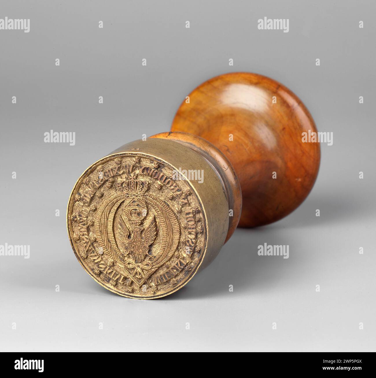 L'insigne « Grand est national » de Varsovie, vers 1807, représente une association maçonnique avec des symboles reflétant les principes maçonniques. Banque D'Images