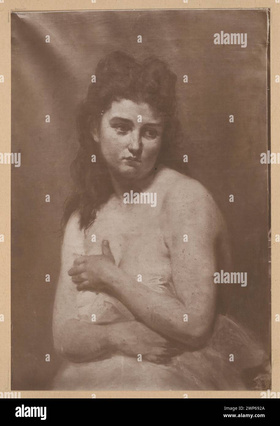 Photographie intitulée 'Bonicella' d'Ignacy Jasiński, prise à Rome en 1872, incluse dans son album documentant les individus et les sujets urbains dans l'Europe du XIXe siècle. Banque D'Images