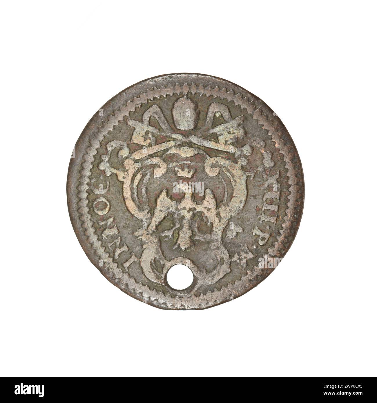 Quattrino ; Innocent XIII (pape ; 1721-1724), État religieux (756-1870) ; 1721-1724 (1420-00-00-1420-00-00); Banque D'Images