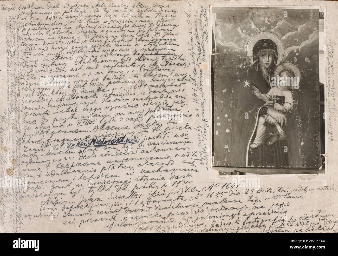 Œuvre d'art ou objet reçu en cadeau avec provenance documentée, garantissant la traçabilité de la propriété et des documents historiques dans les collections institutionnelles. Banque D'Images