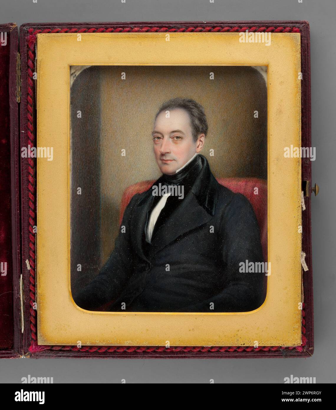 Portrait de Majisa dans le manteau ; Collen, Henry (1800-FL. 1872) ; 1837 (1837-00-00-1837-00-00) ; figurines étrangères, portraits d'hommes, intérieurs Banque D'Images