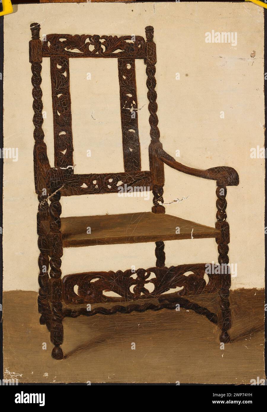 Étude de chaire Renaissance ; Lulves, Jean (1833-1889) ; 3e siècle (1800-00-00-1800-00-00) ; chaises, peinture française, peinture allemande, meubles Banque D'Images