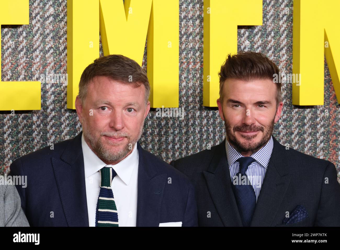 Guy Ritchie et David Beckham, THE GENTLEMEN UK Series Global Premiere, Theatre Royal, Drury Lane, Londres, Royaume-Uni, 05 mars 2024, photo de Richard Goldsch Banque D'Images