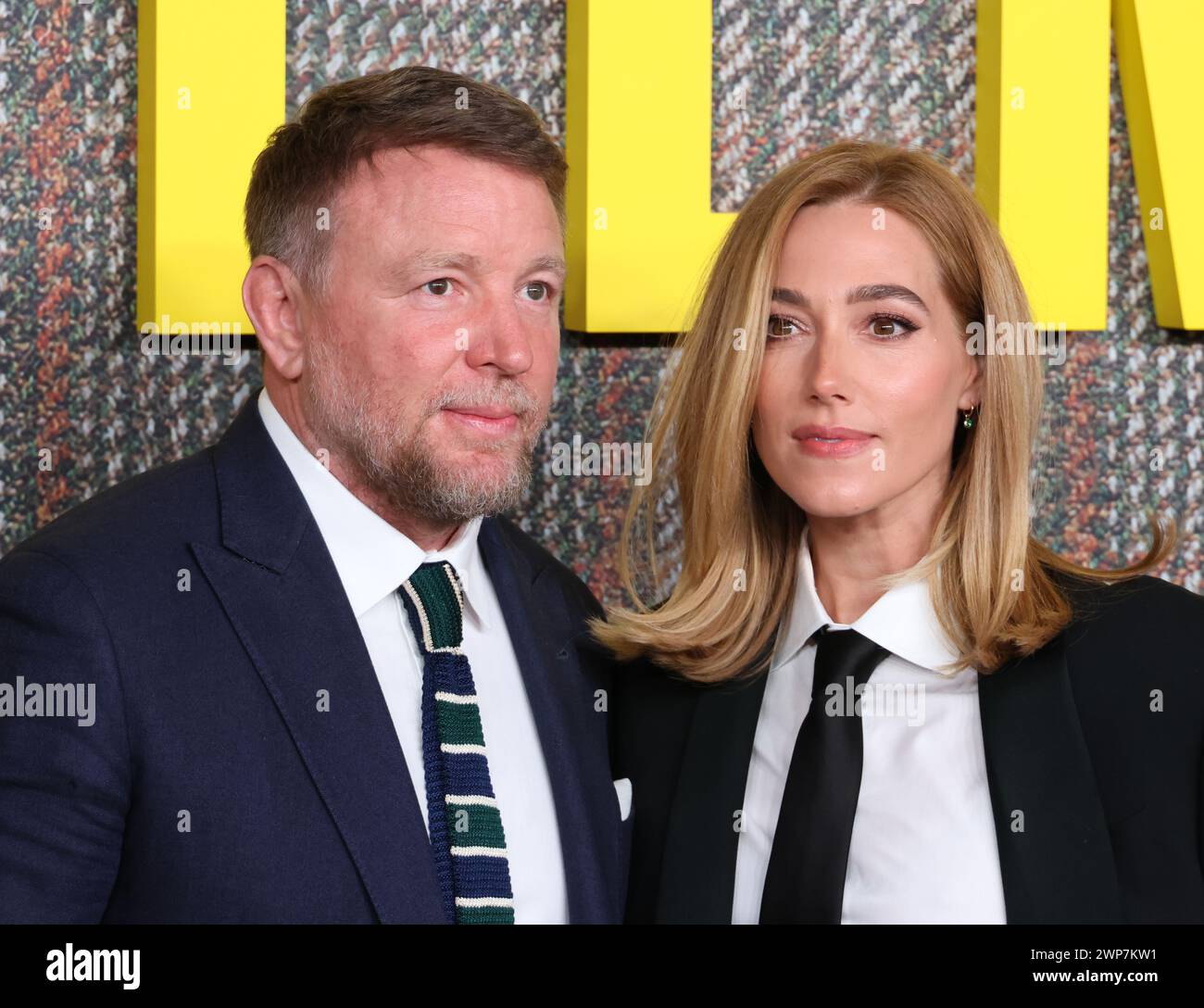 Guy Ritchie et Jacqui Ainsley, THE GENTLEMEN UK Series Global Premiere, Theatre Royal, Drury Lane, Londres, Royaume-Uni, 05 mars 2024, photo de Richard Goldsc Banque D'Images