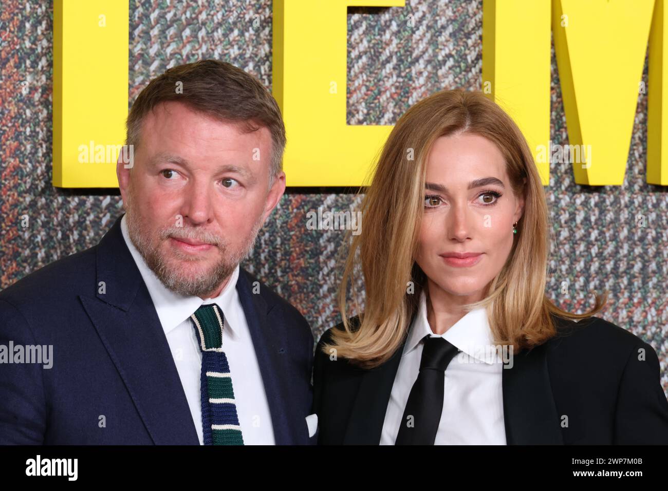 Guy Ritchie et Jacqui Ainsley, THE GENTLEMEN UK Series Global Premiere, Theatre Royal, Drury Lane, Londres, Royaume-Uni, 05 mars 2024, photo de Richard Goldsc Banque D'Images