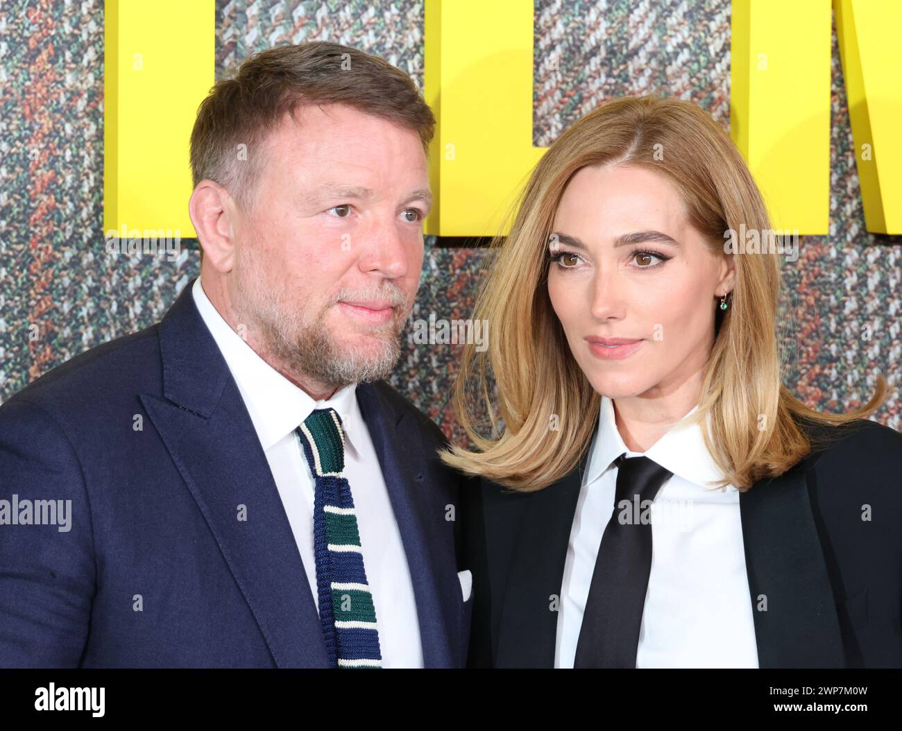 Guy Ritchie et Jacqui Ainsley, THE GENTLEMEN UK Series Global Premiere, Theatre Royal, Drury Lane, Londres, Royaume-Uni, 05 mars 2024, photo de Richard Goldsc Banque D'Images