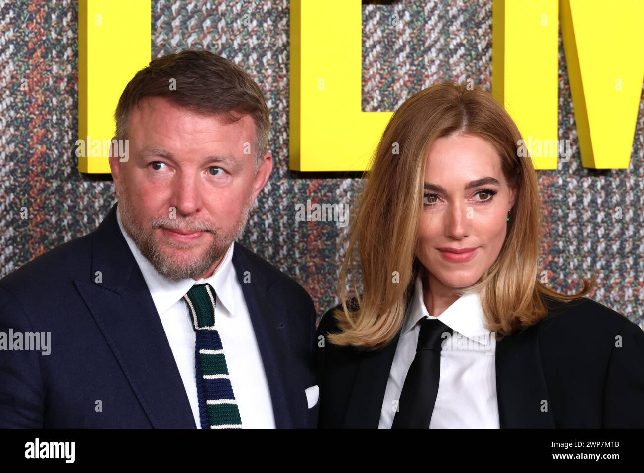 Guy Ritchie et Jacqui Ainsley, THE GENTLEMEN UK Series Global Premiere, Theatre Royal, Drury Lane, Londres, Royaume-Uni, 05 mars 2024, photo de Richard Goldsc Banque D'Images