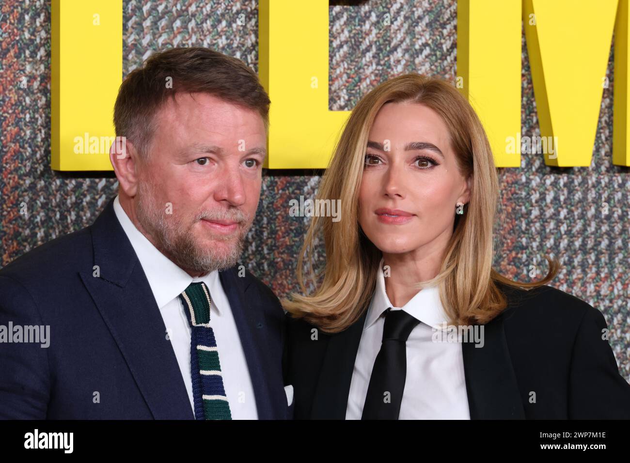 Guy Ritchie et Jacqui Ainsley, THE GENTLEMEN UK Series Global Premiere, Theatre Royal, Drury Lane, Londres, Royaume-Uni, 05 mars 2024, photo de Richard Goldsc Banque D'Images